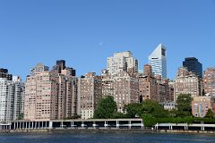 20 New York City Roosevelt Island Moon Over Manhattan With Cannon Point North, 1 Sutton Place South, Plaza 400, Citicorp Center, Black 919 Third Avenue